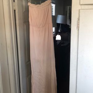 Long soft pink dress